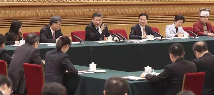 习近平代表来到广东团！强调发展是第一要务，人才是第一资源，创新是第一动力